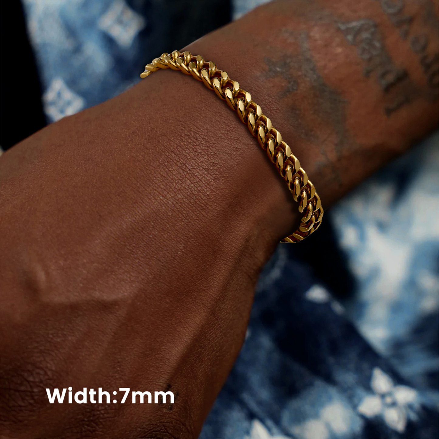 7mm Miami Cuban Chain Bracelet for Men-03