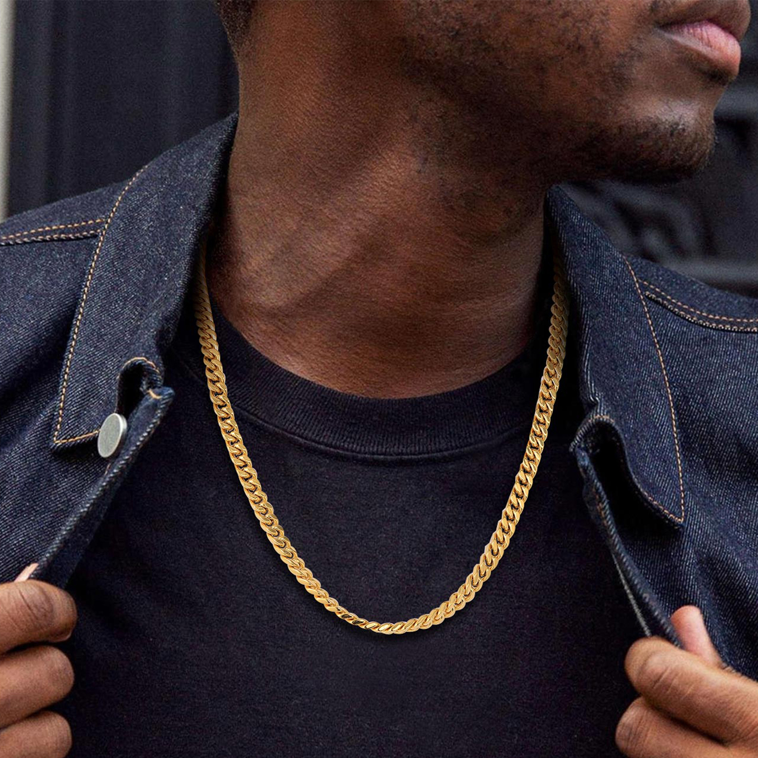 7mm Miami Cuban Chain Necklace for Men-01