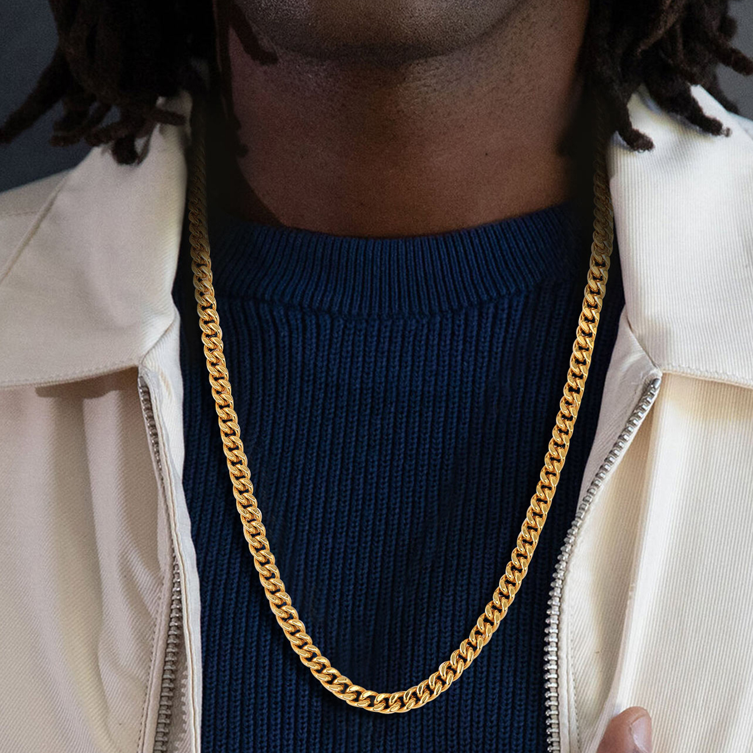 7mm Miami Cuban Chain Necklace for Men-02