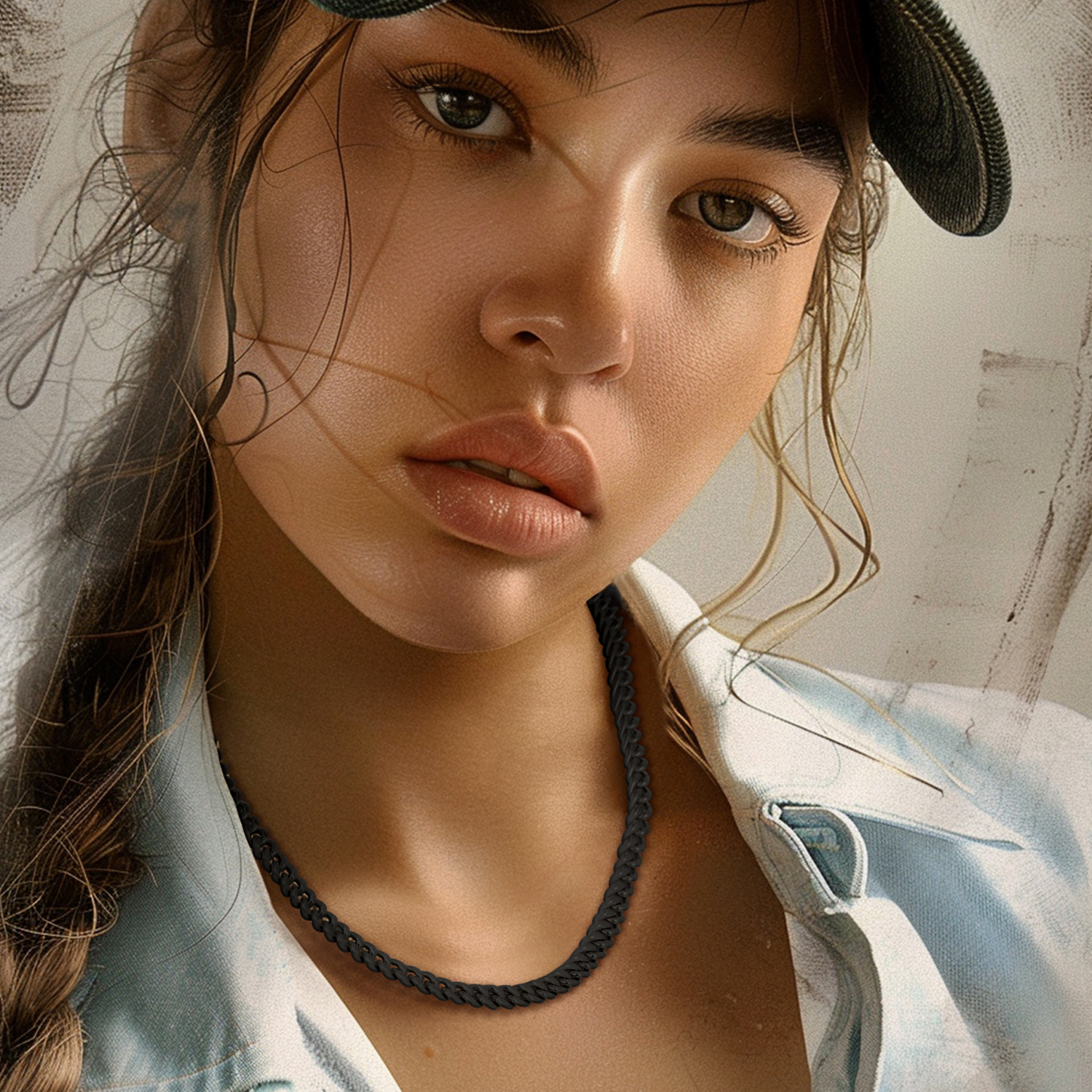 7mm Miami Cuban Chain Necklace for Women