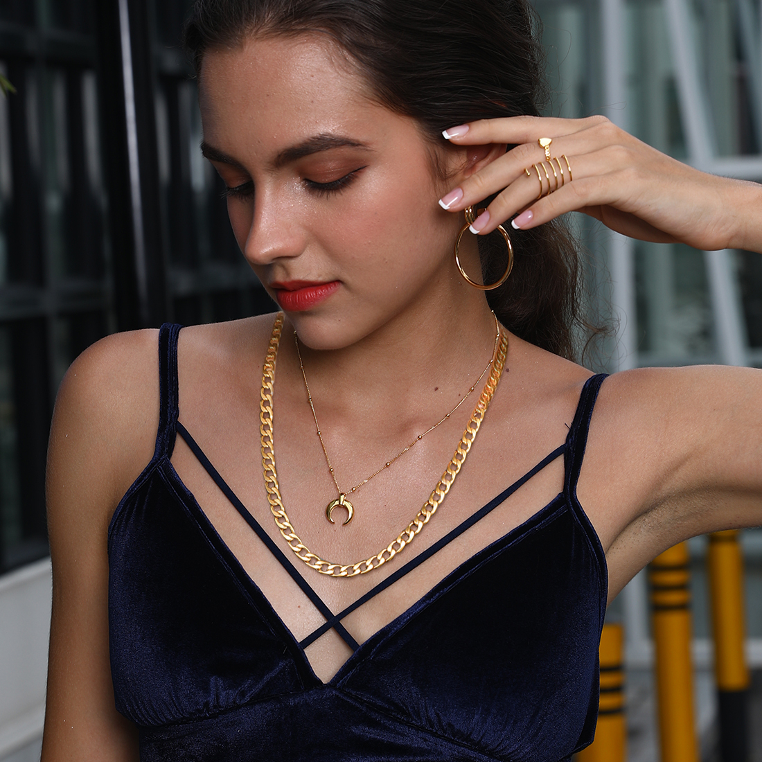 9mm Thick Cuban Chain Necklace for Women