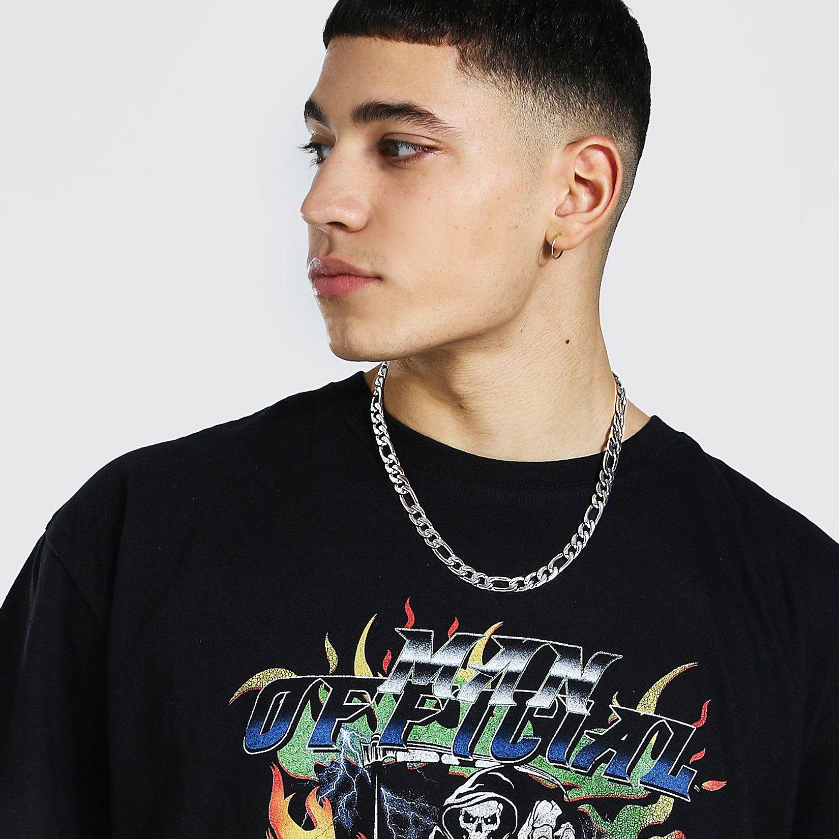 9mm Thick Figaro Chain Necklace for Men-02