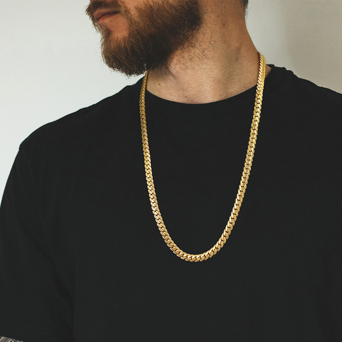 9mm Thick Snake Curb Chain Necklace for Men-01