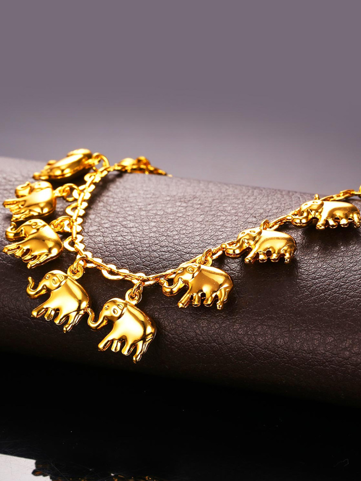 Little Elephant Anklet in 18K Gold Plated