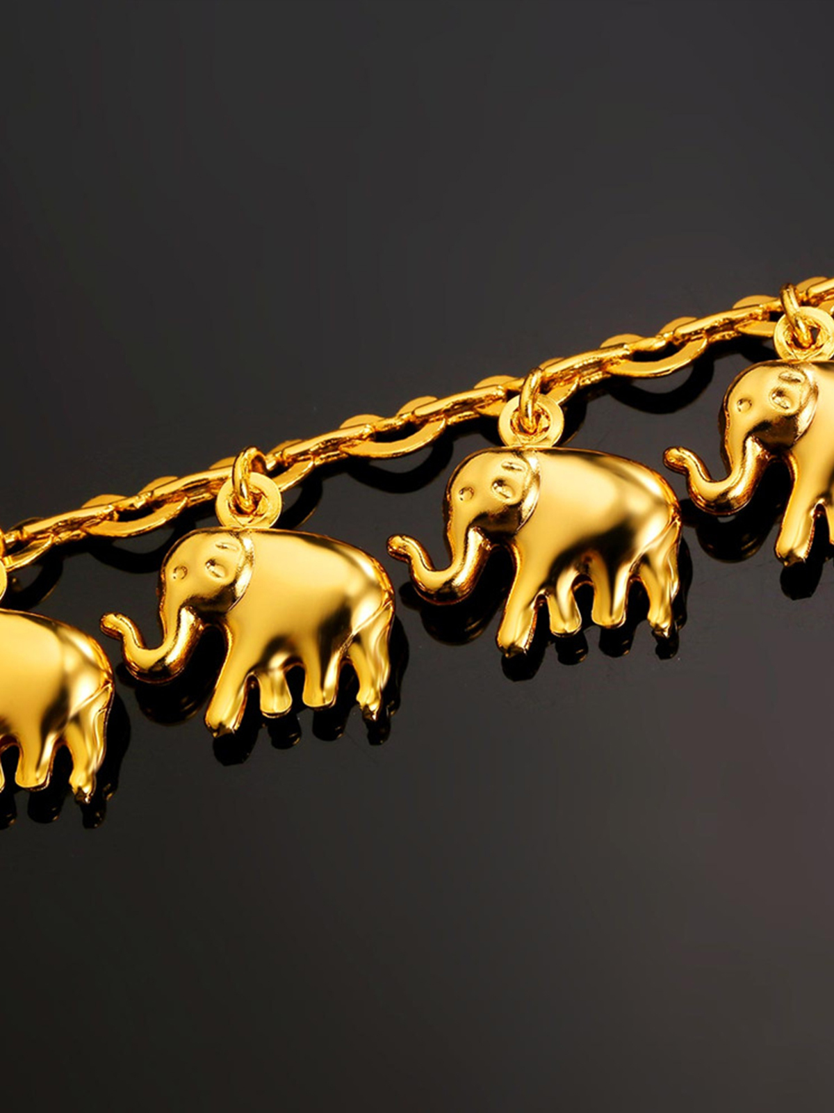 Little Elephant Anklet in 18K Gold Plated
