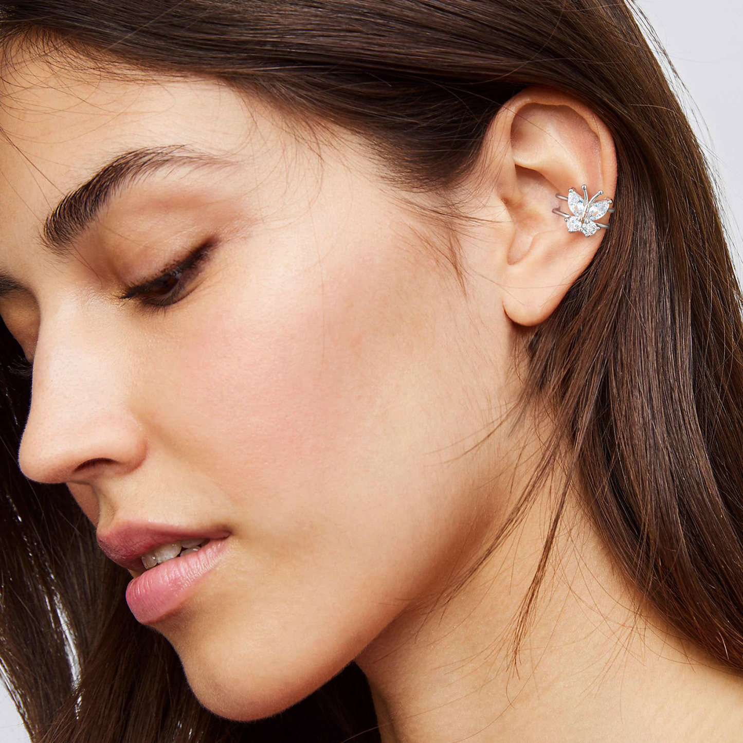 Birthstone Butterfly Ear Cuff for Women-01