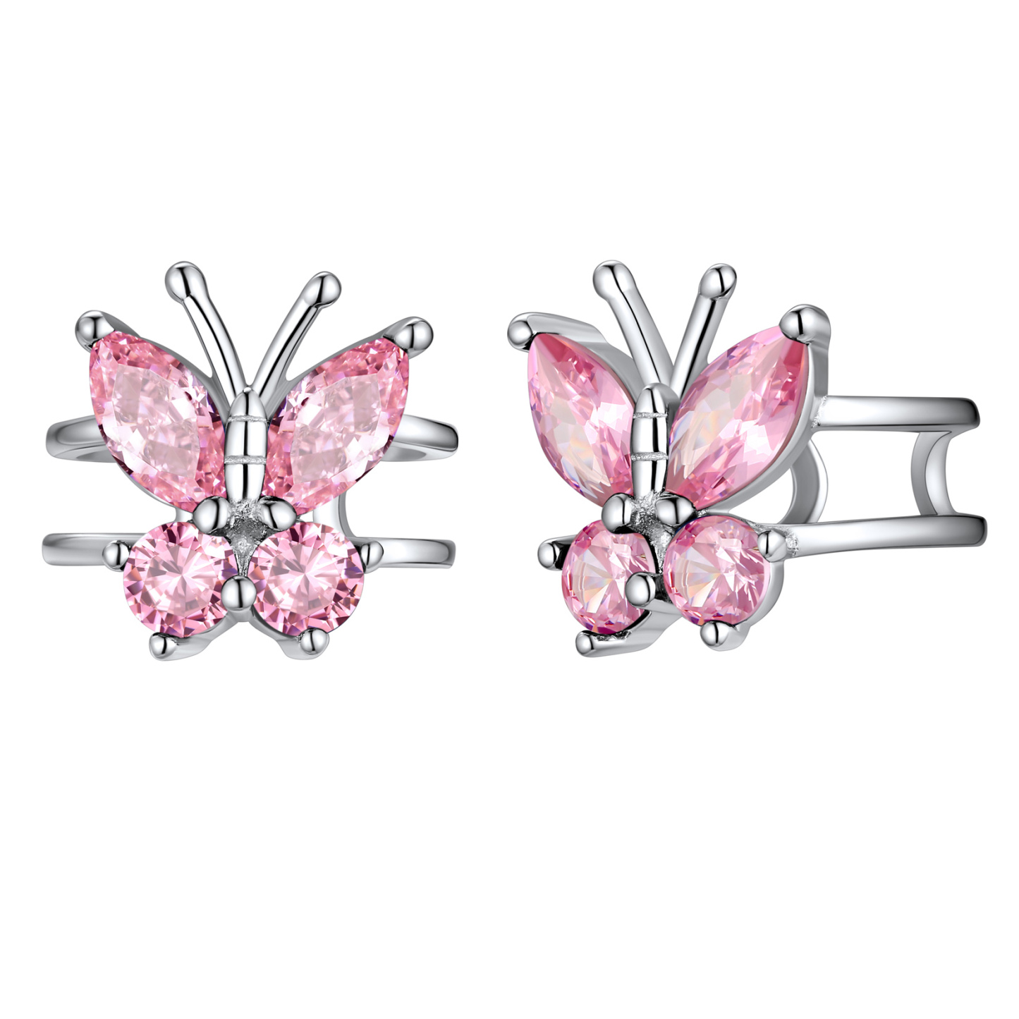 Birthstone Butterfly Ear Cuff in Tourmaline