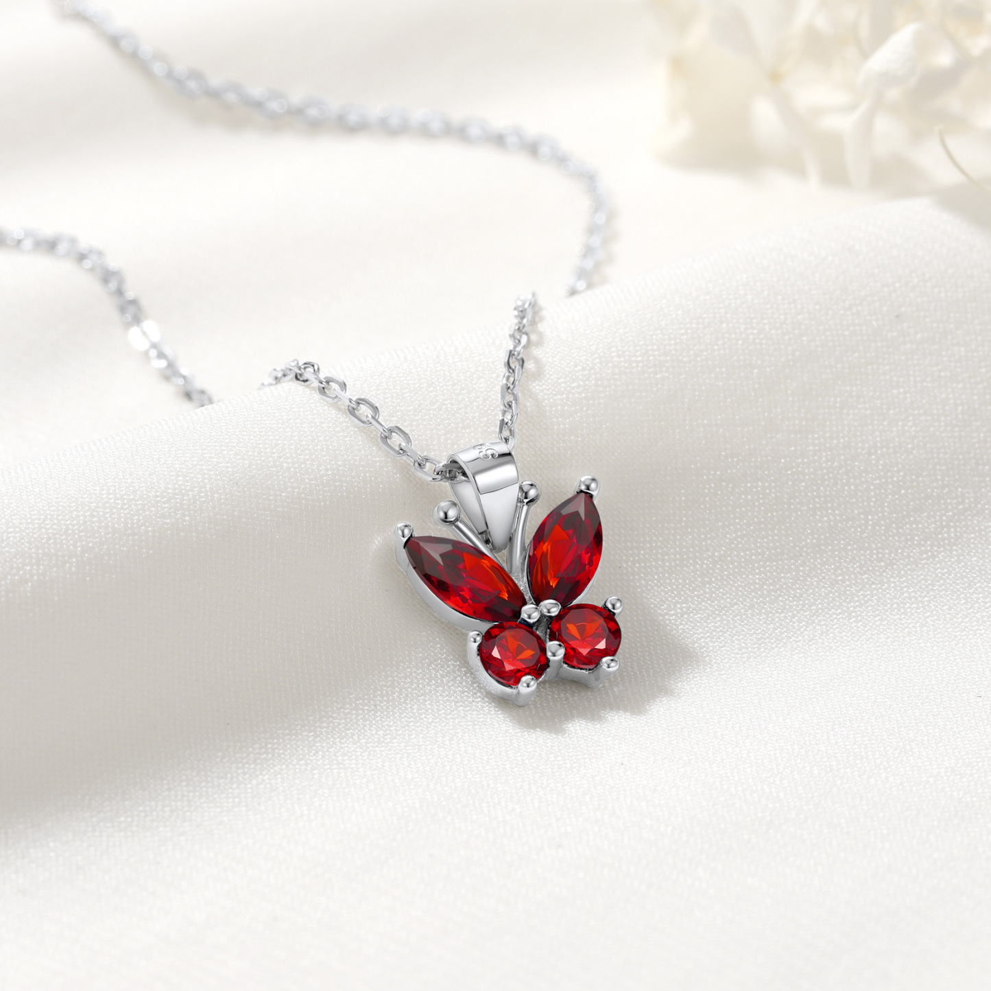 Butterfly Pendant, Birthstone-01