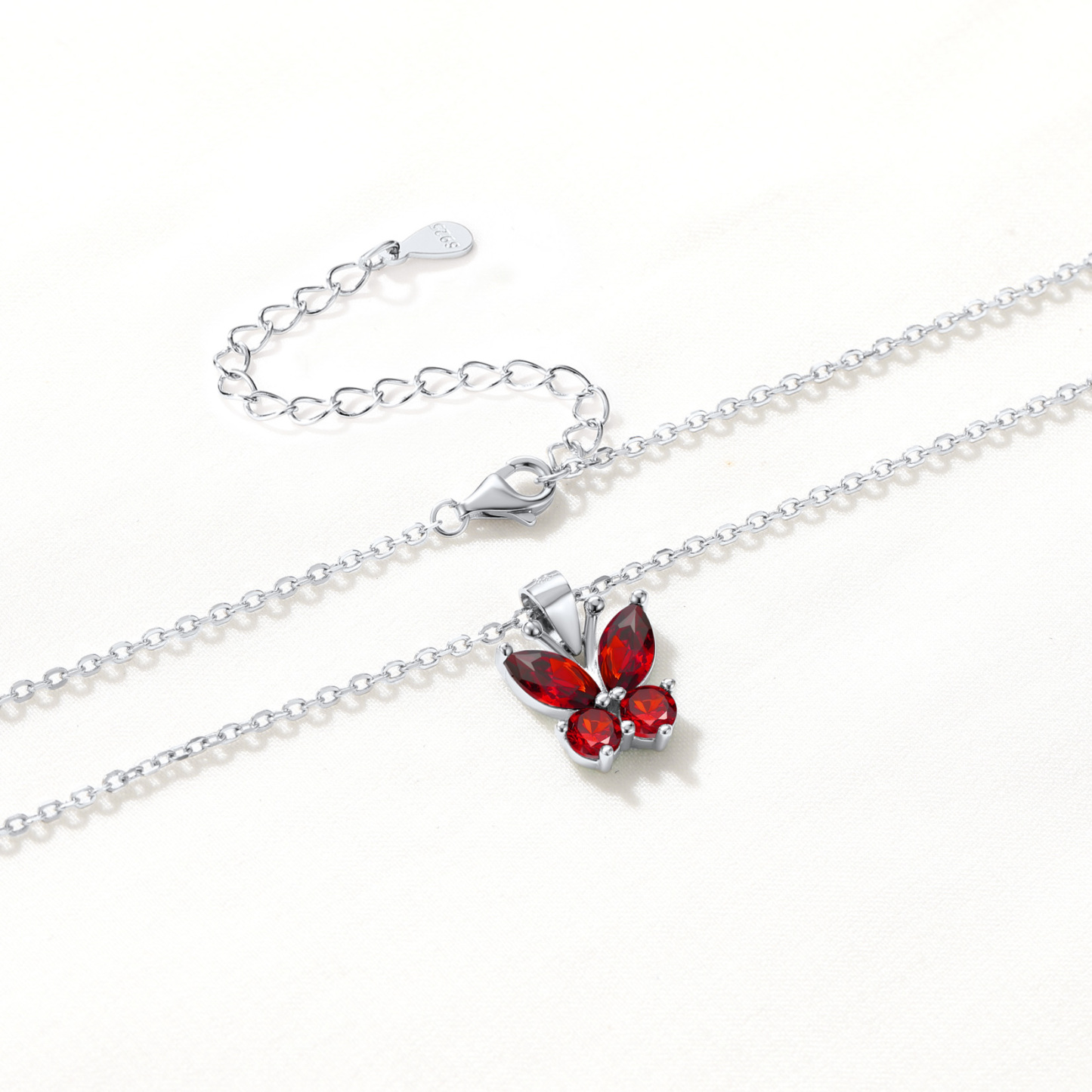 Butterfly Pendant, Birthstone-02