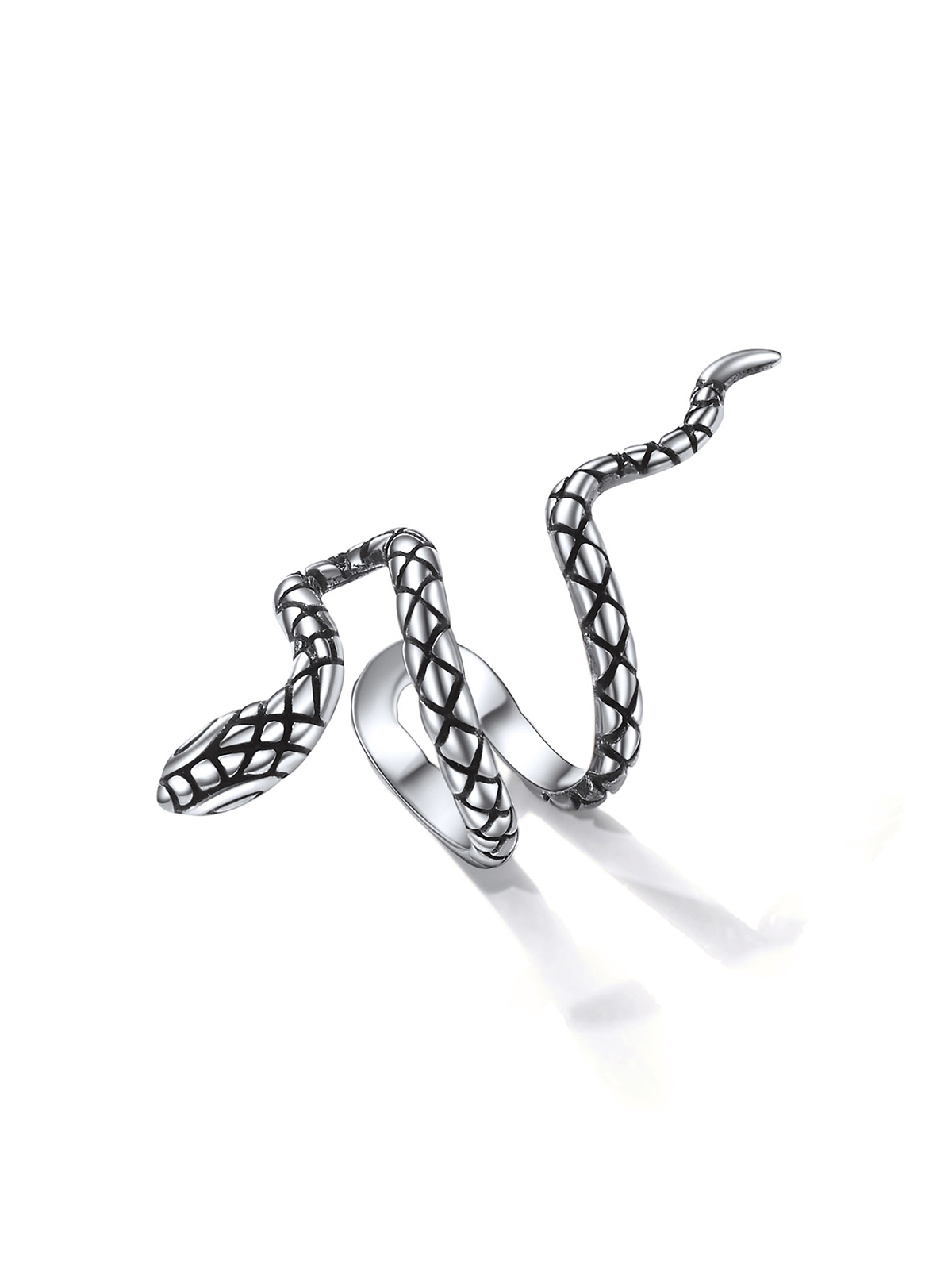 Snake Ear Cuff Animal Earrings in Sterling Silver