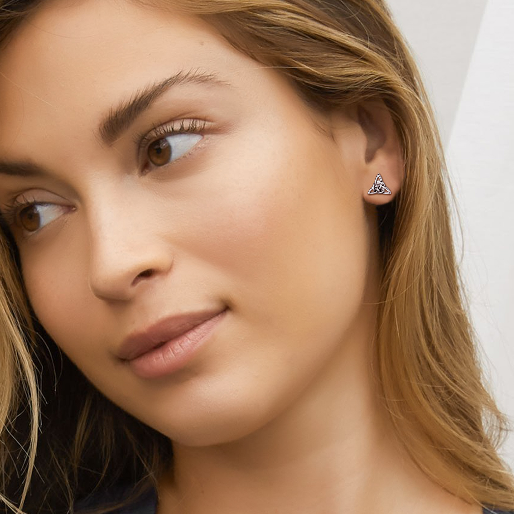 Celtic Knot Stud Earrings for Women