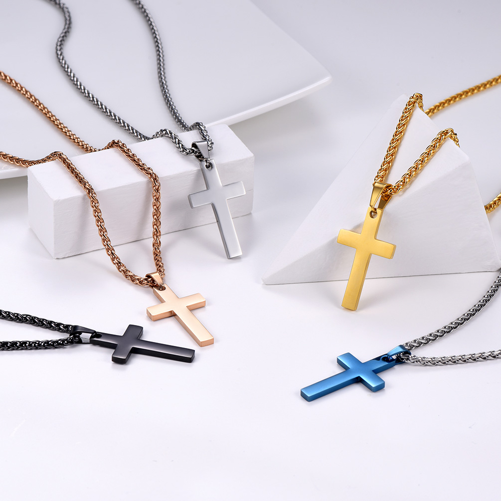 Cross Pendant Necklace in Different Colors
