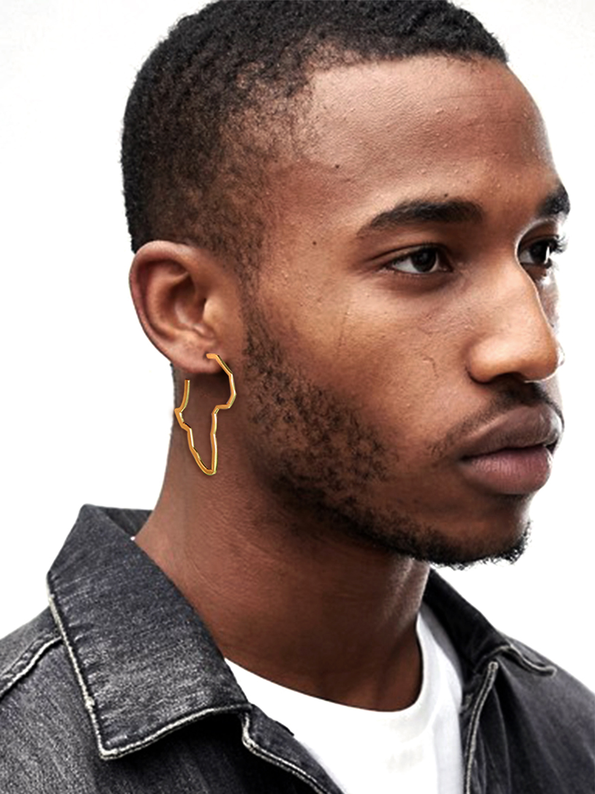 45mm African Outline Earrings Dangle Earrings