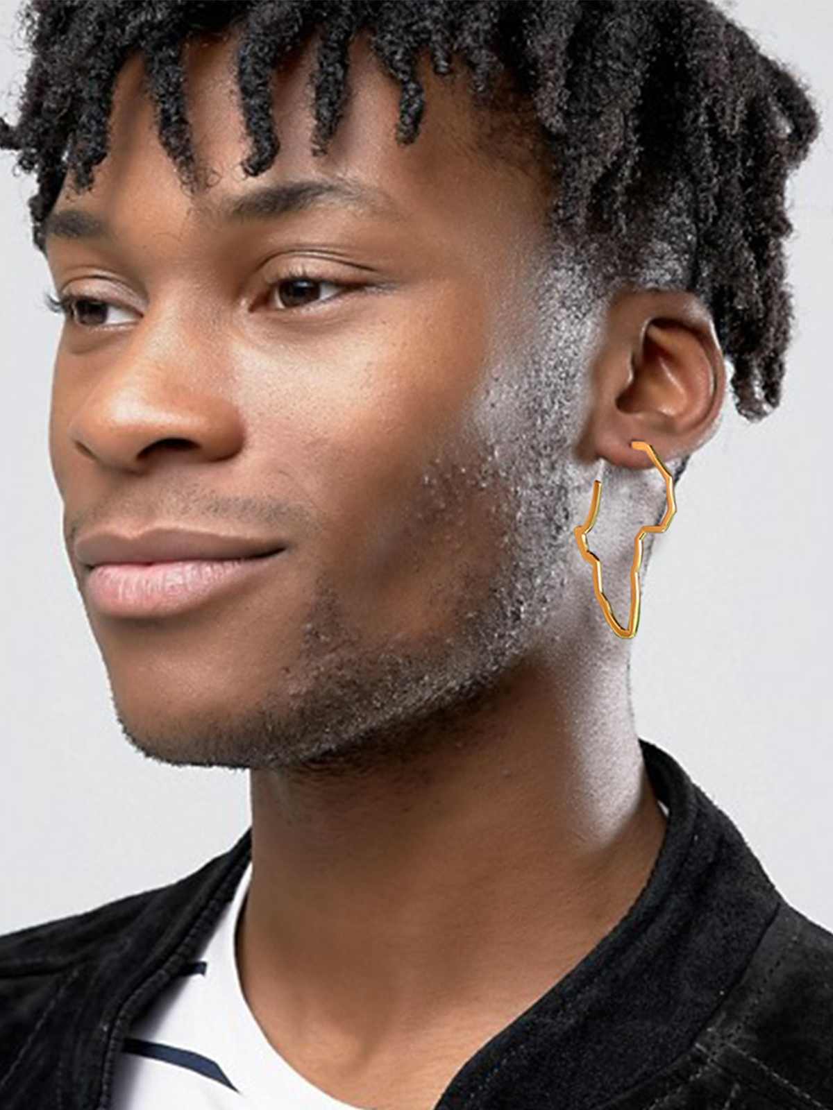 45mm African Outline Earrings Dangle Earrings