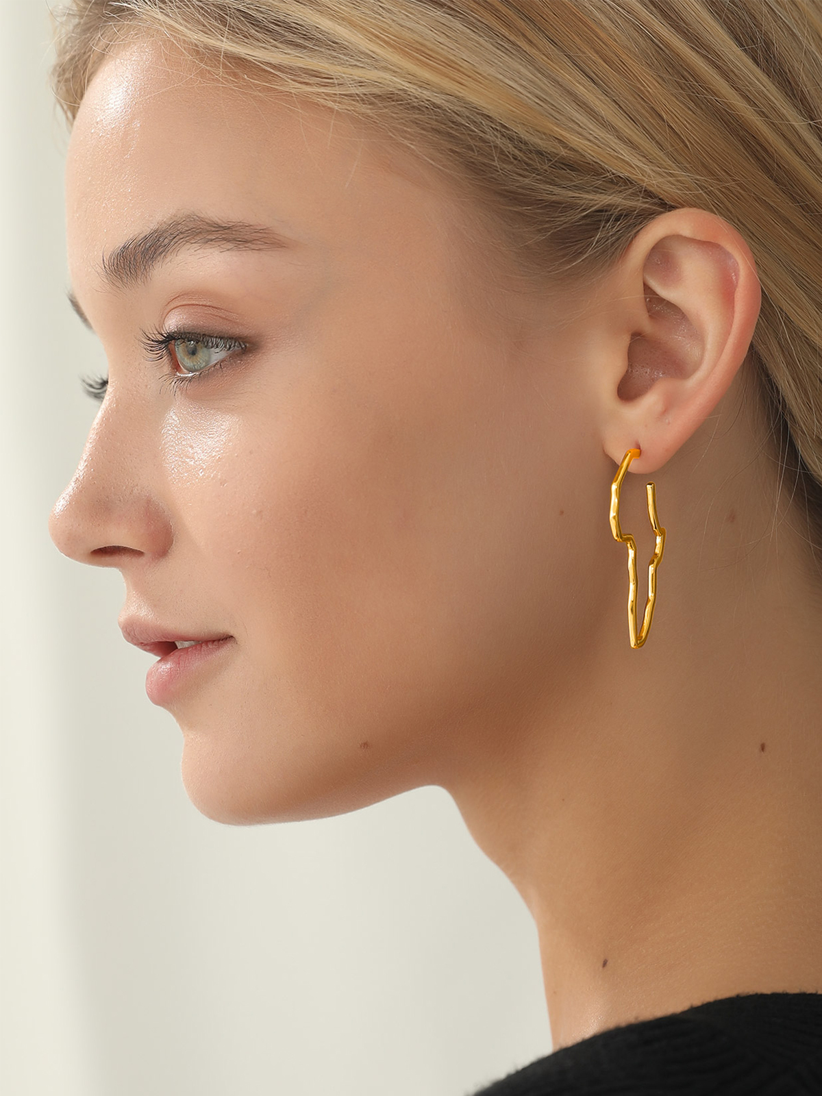 45mm African Outline Earrings Dangle Earrings