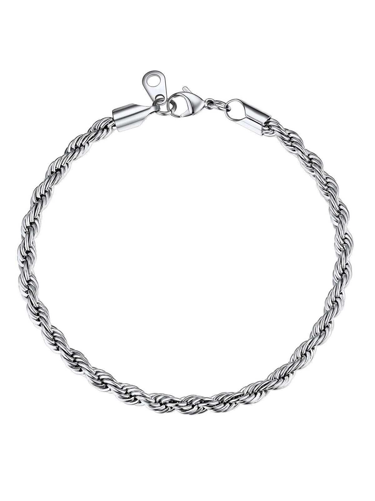 3mm Rope Chain Bracelet in Stainless