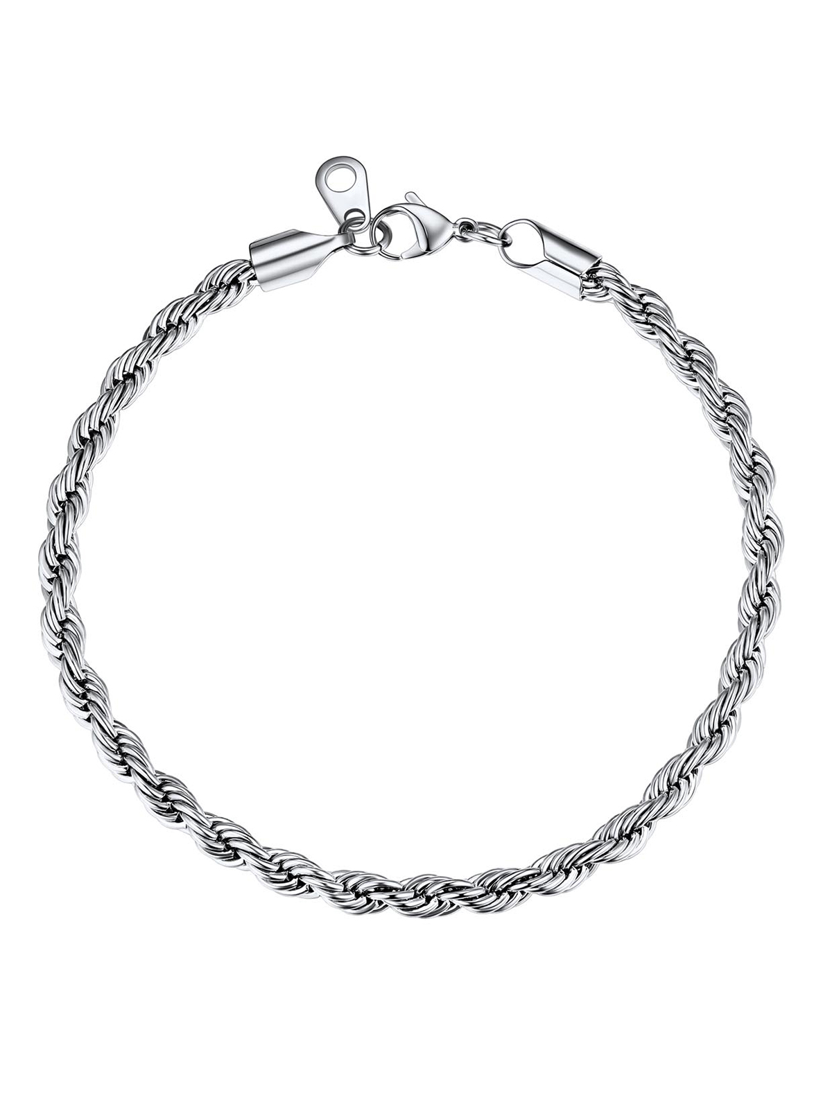 3mm Rope Chain Bracelet in Stainless