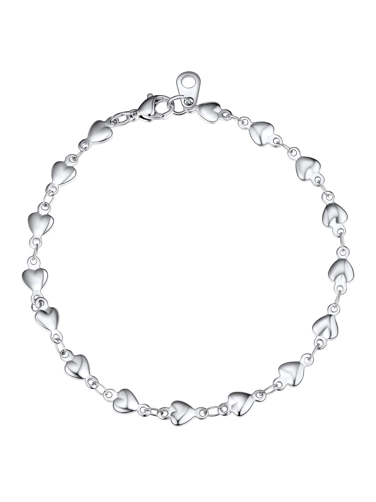 Heart Chain Bracelet in Stainless