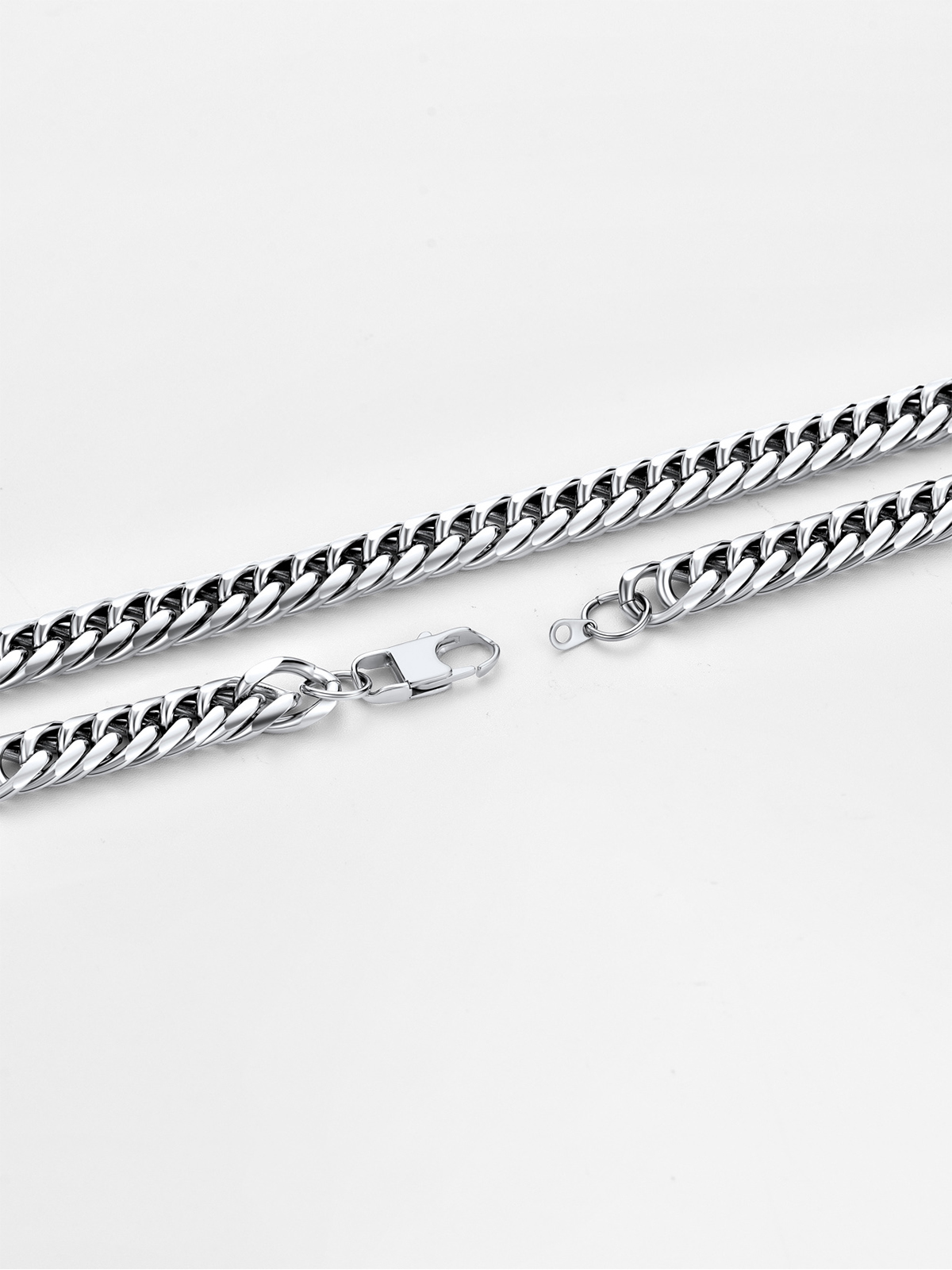 12mm Thick Chunky Franco Curb Link Chain Necklace in Stainless