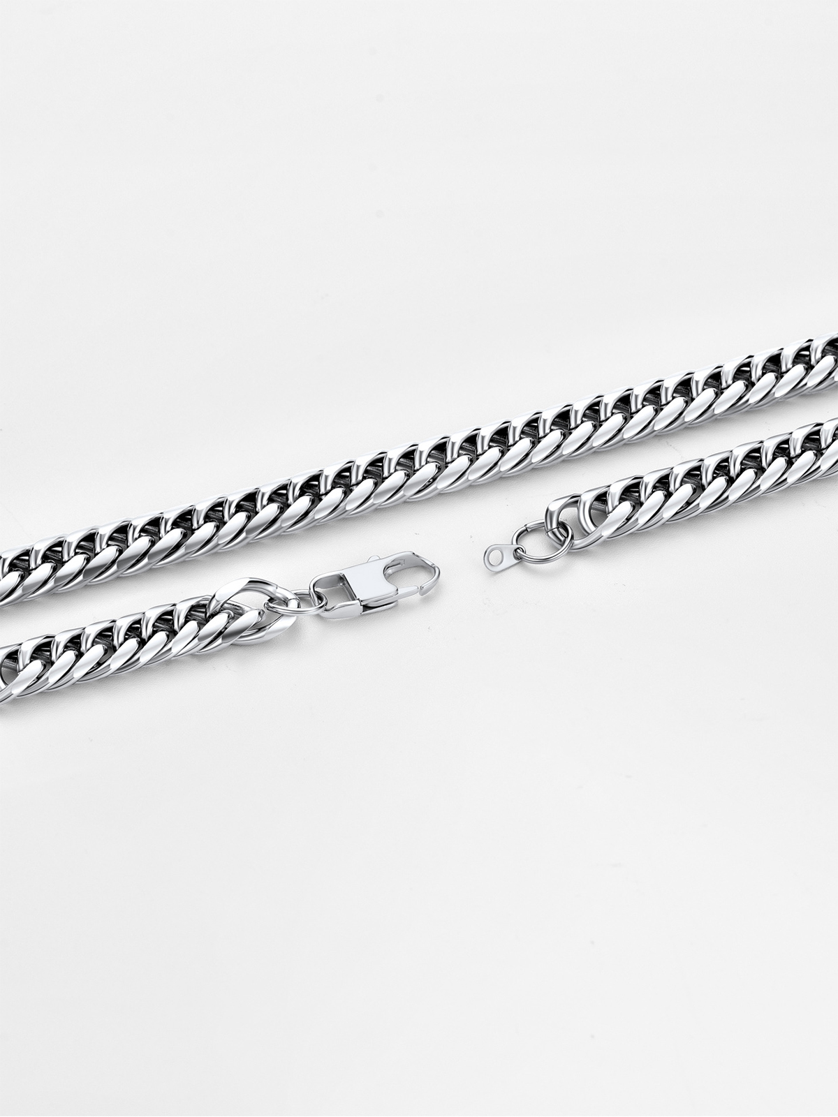 12mm Thick Chunky Franco Curb Link Chain Necklace in Stainless
