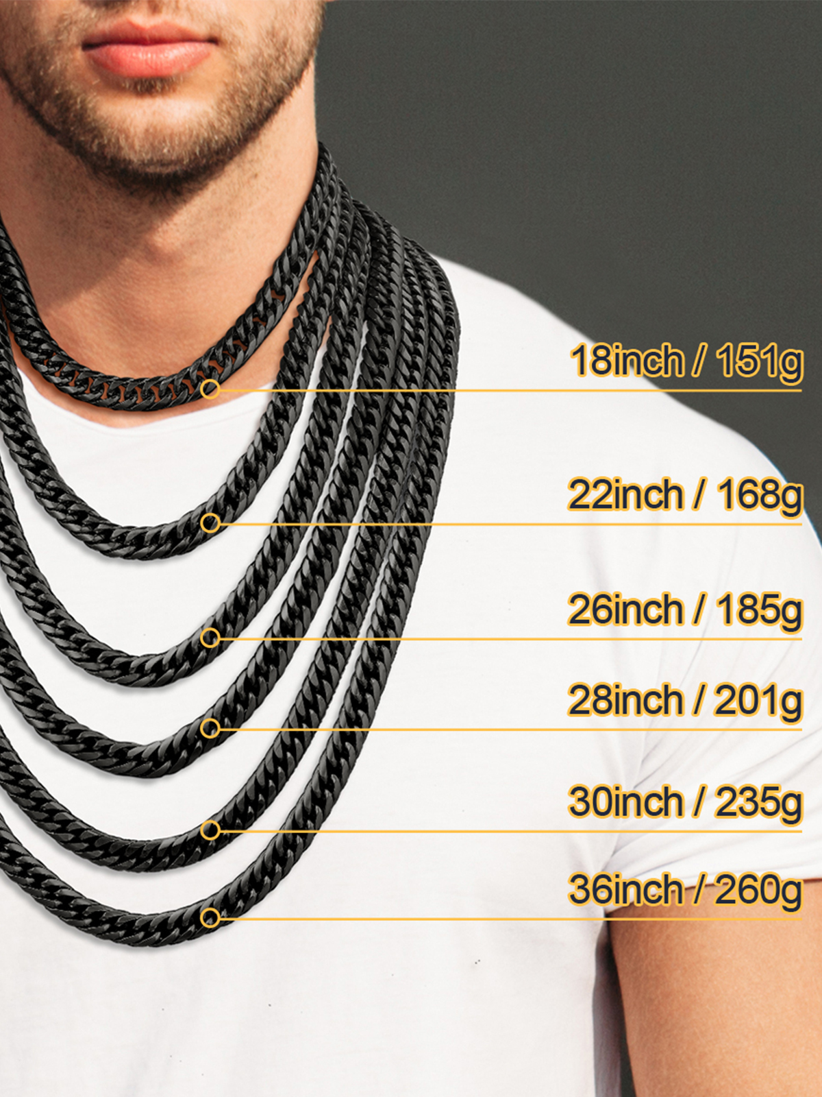 12mm Thick Chunky Franco Curb Link Chain Necklace in Black Plated