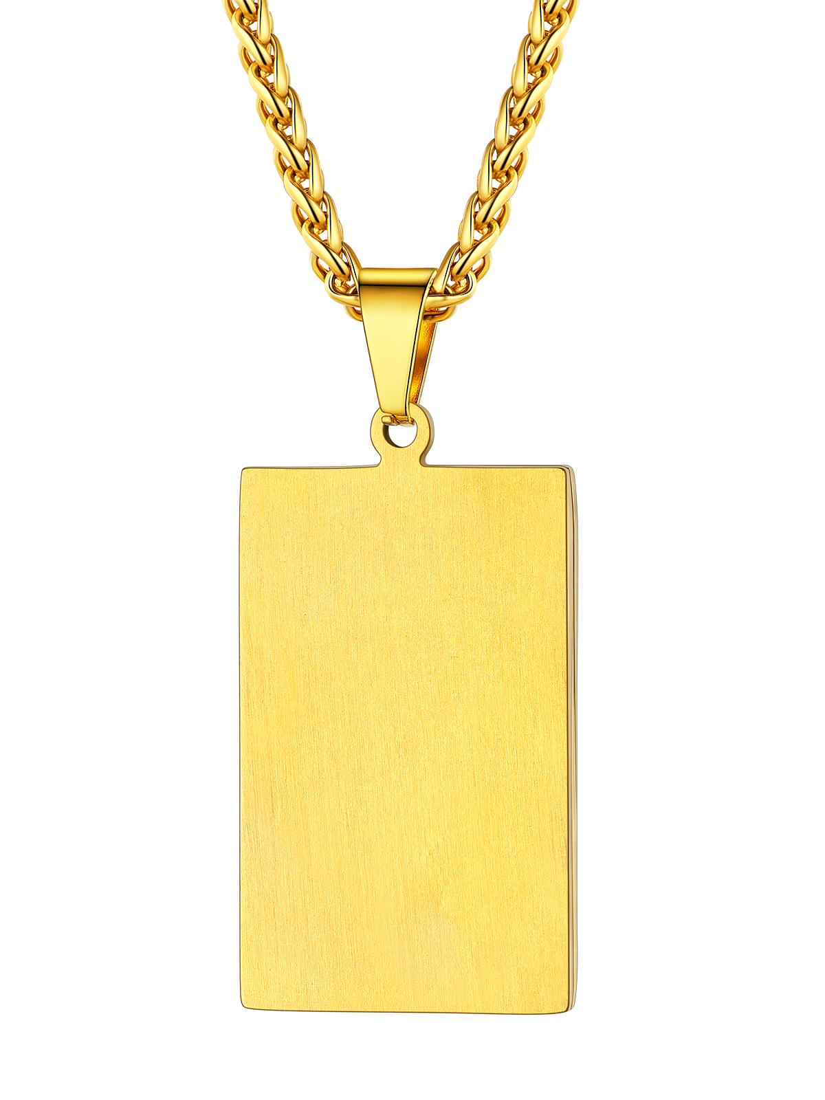 Virgin Mary Pendant Catholic Necklace in 18K Gold Plated
