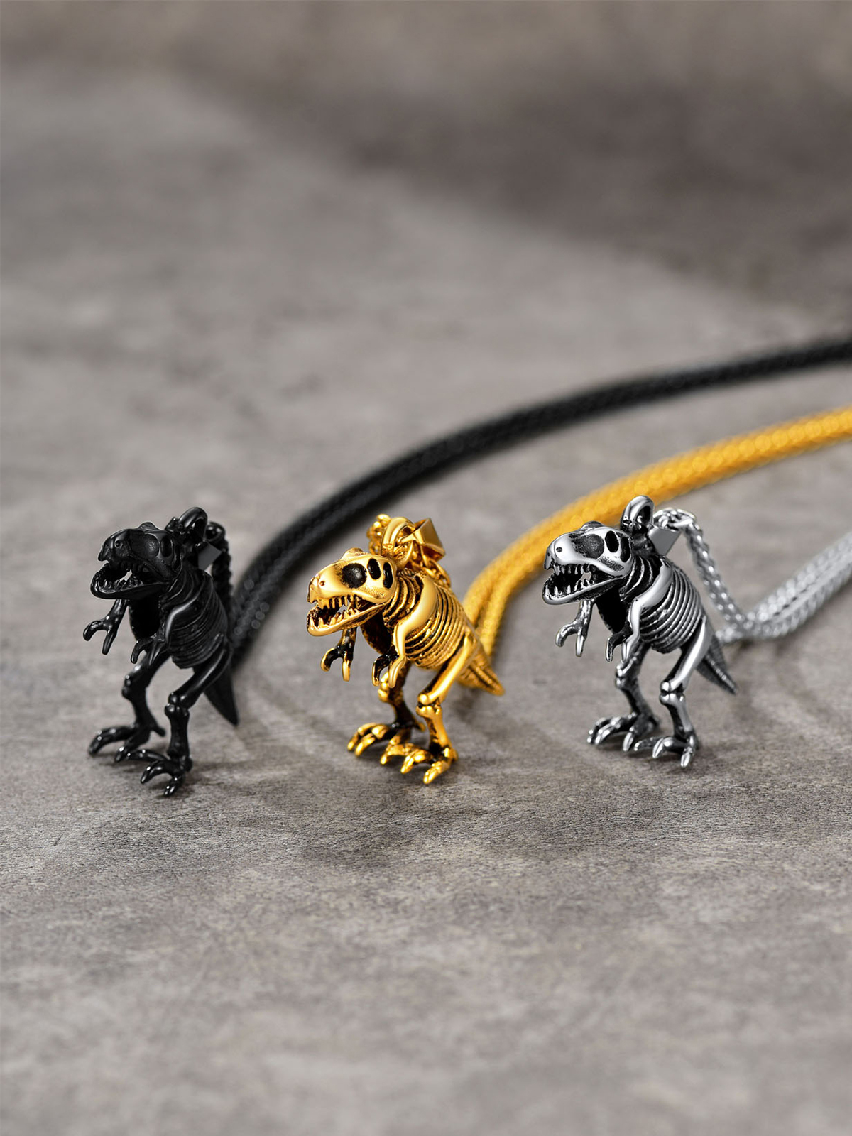 Dinosaur Pendant Animal Necklace in 18K Gold Plated