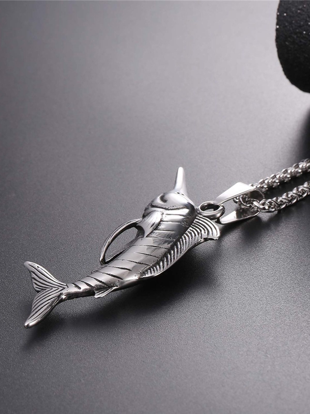 Swordfish Pendant Animal Jewelry in Stainless