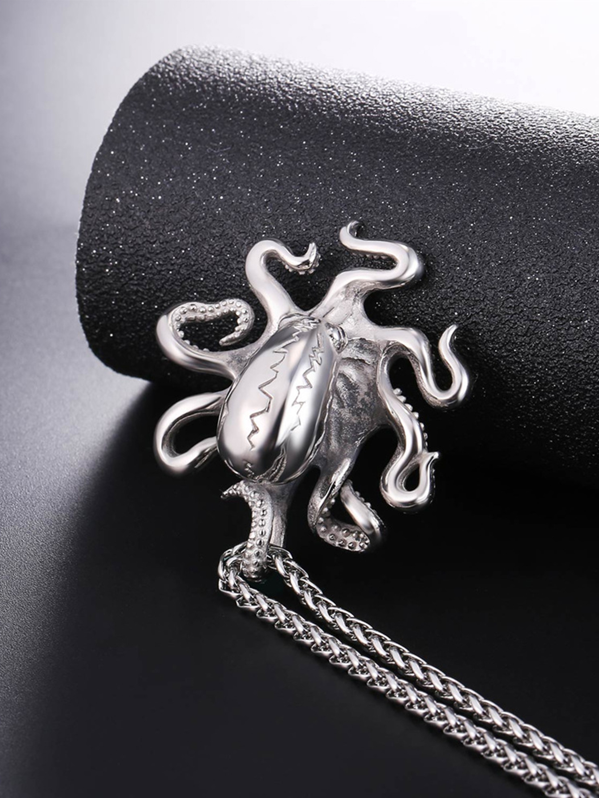 Octopus Pendant Animal Necklace in Stainless