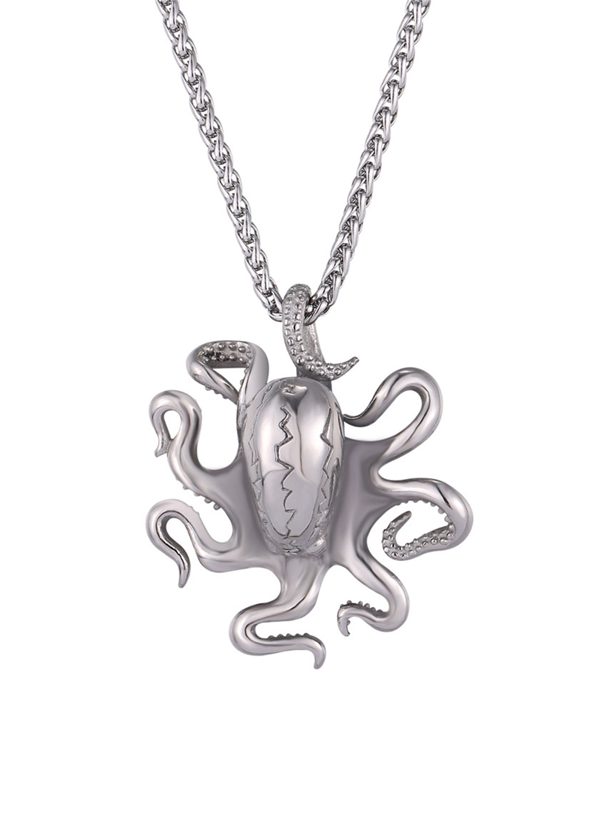Octopus Pendant Animal Necklace in Stainless