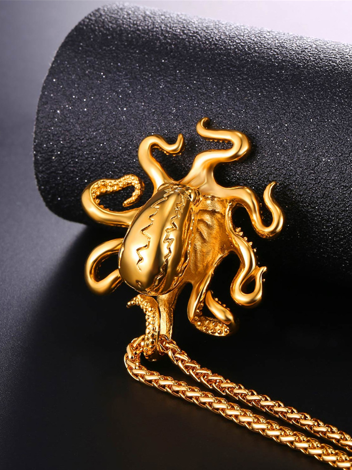 Octopus Pendant Animal Necklace in 18K Gold Plated