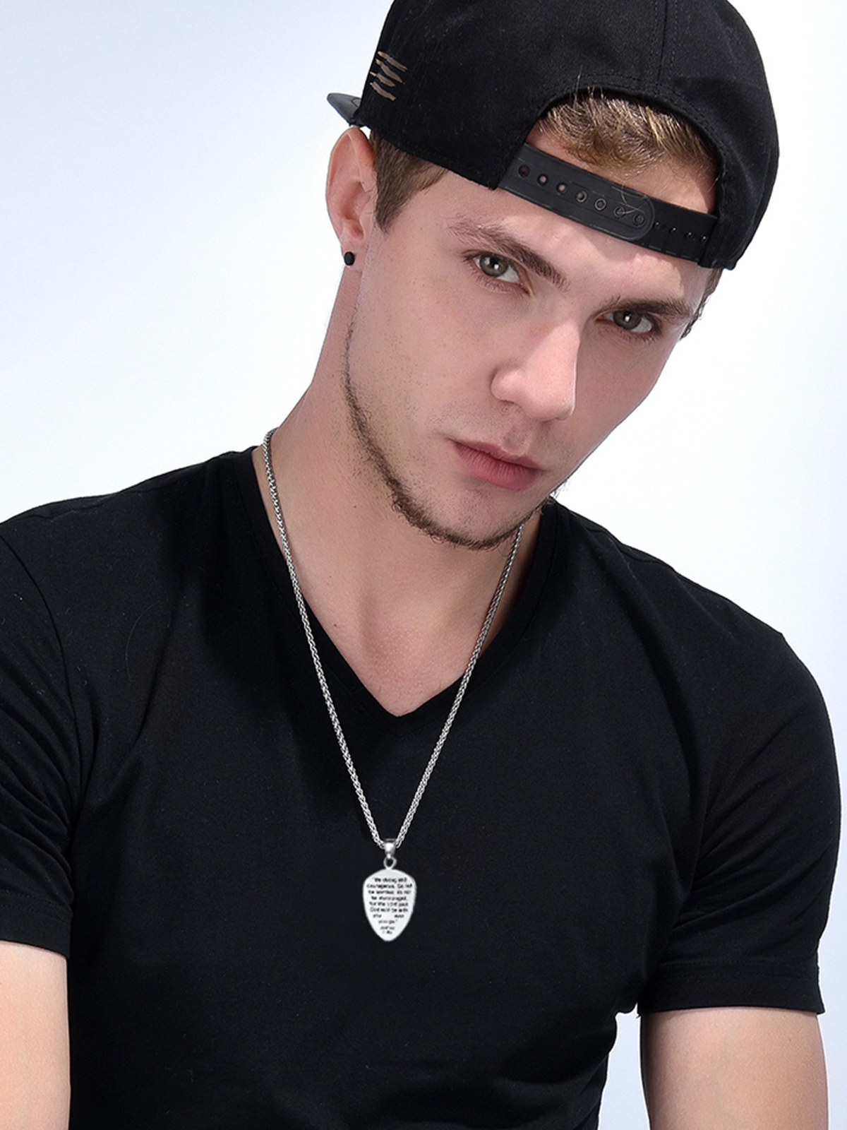 Shield of Faith Pendant Inspirational Necklace in Stainless