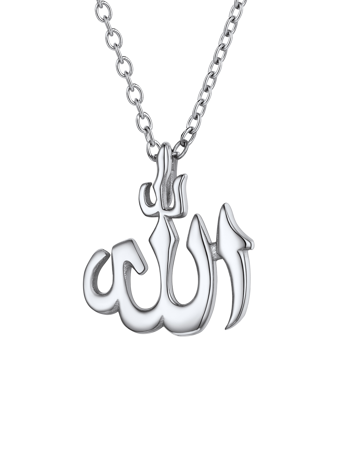 Allah Pendant Muslim Islamic Necklace in Stainless