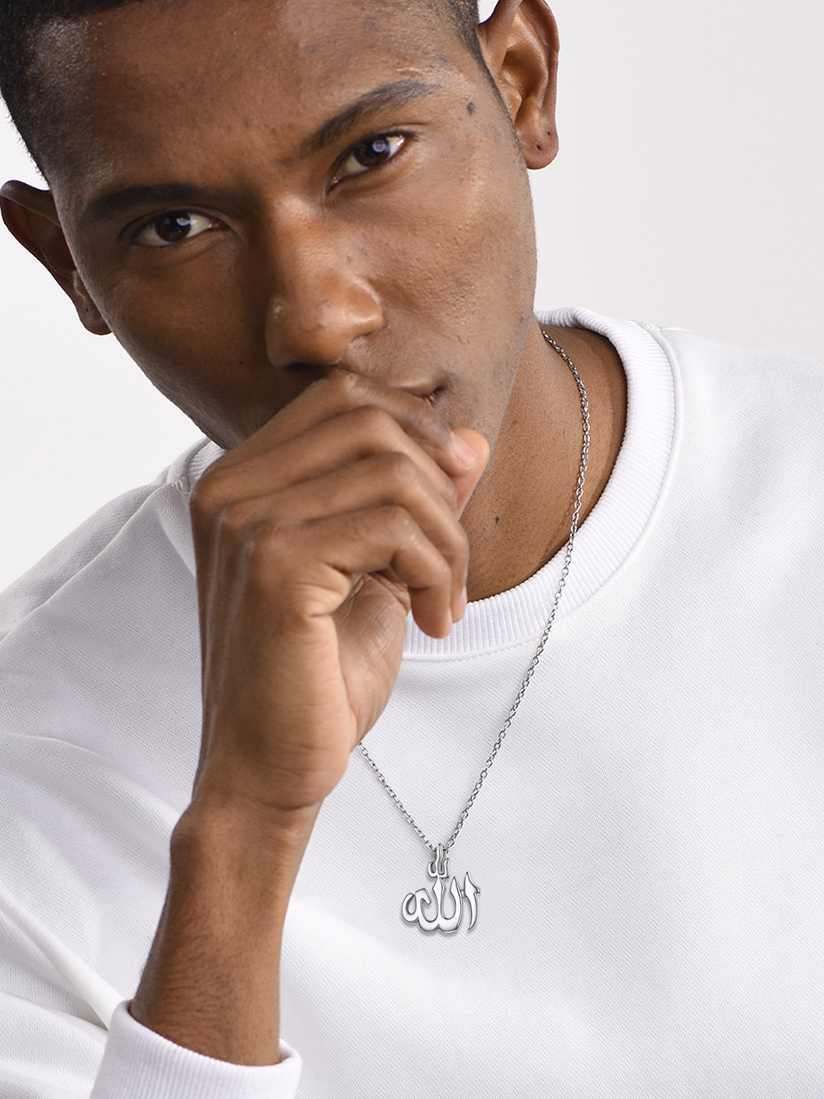 Allah Pendant Muslim Islamic Necklace in Stainless