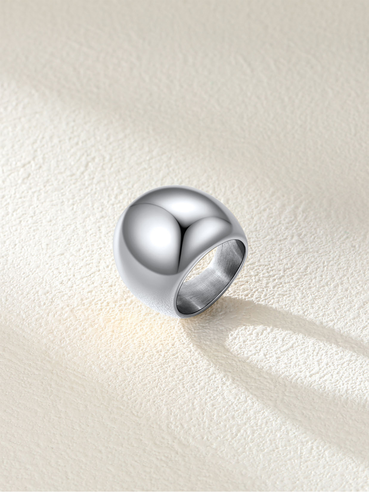 23mm Chunky Dome Statement Ring in Stainless