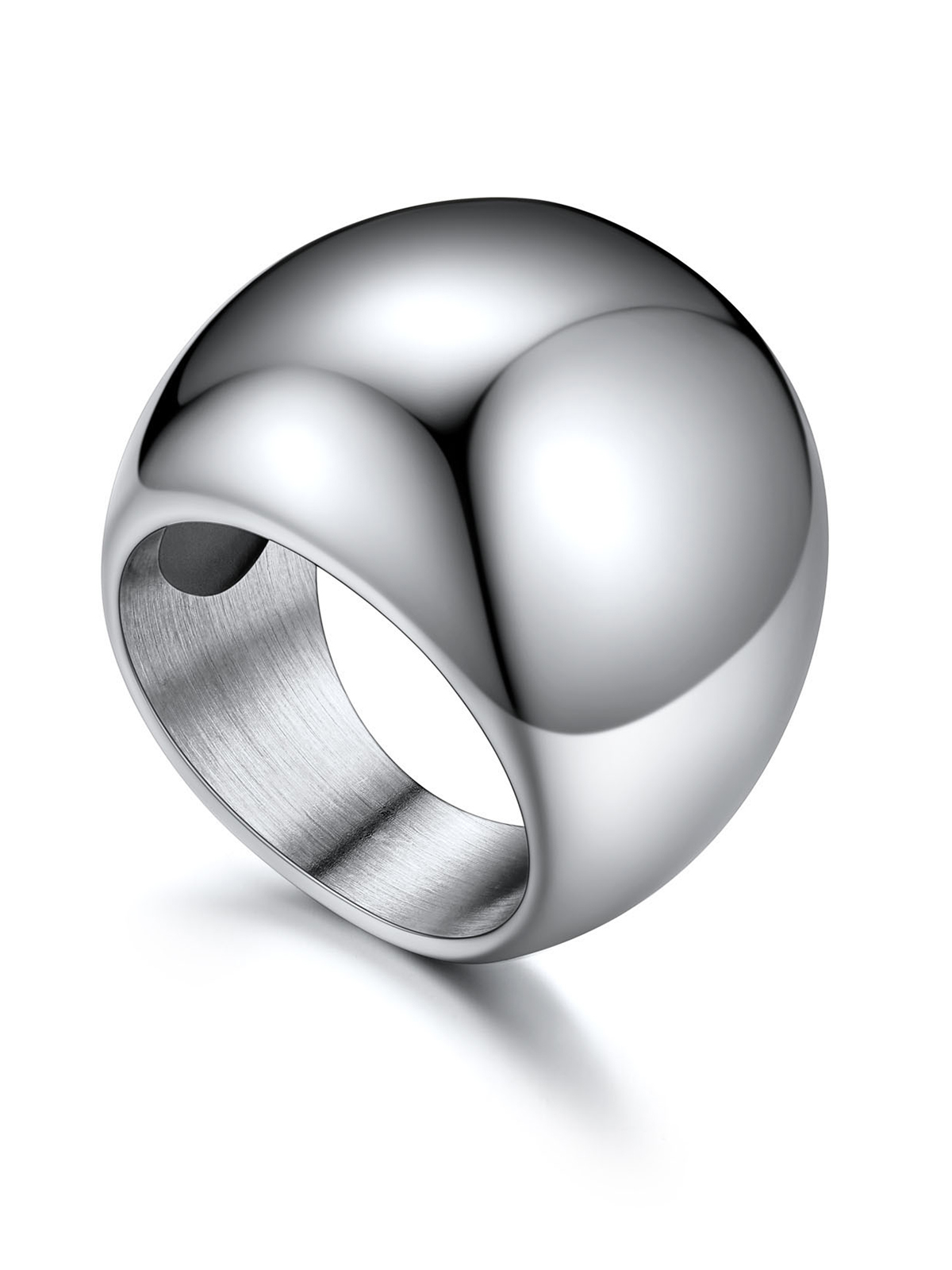 23mm Chunky Dome Statement Ring in Stainless