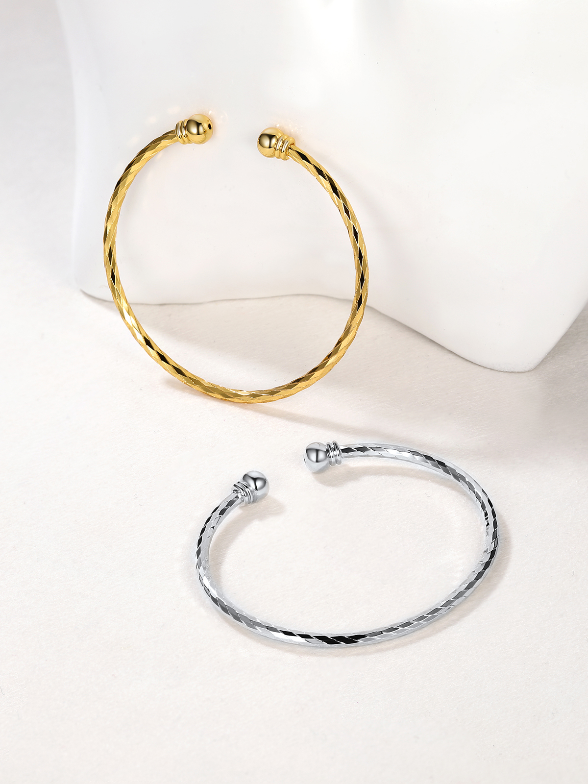 Open Adjustable Bangle Cuff Bracelet