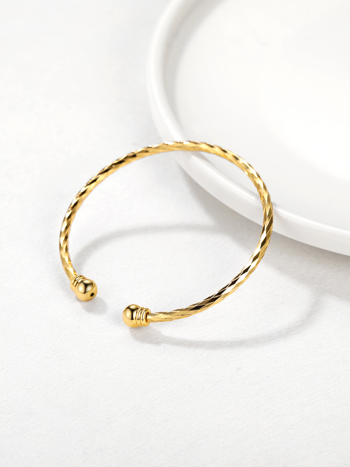 Open Adjustable Bangle Cuff Bracelet