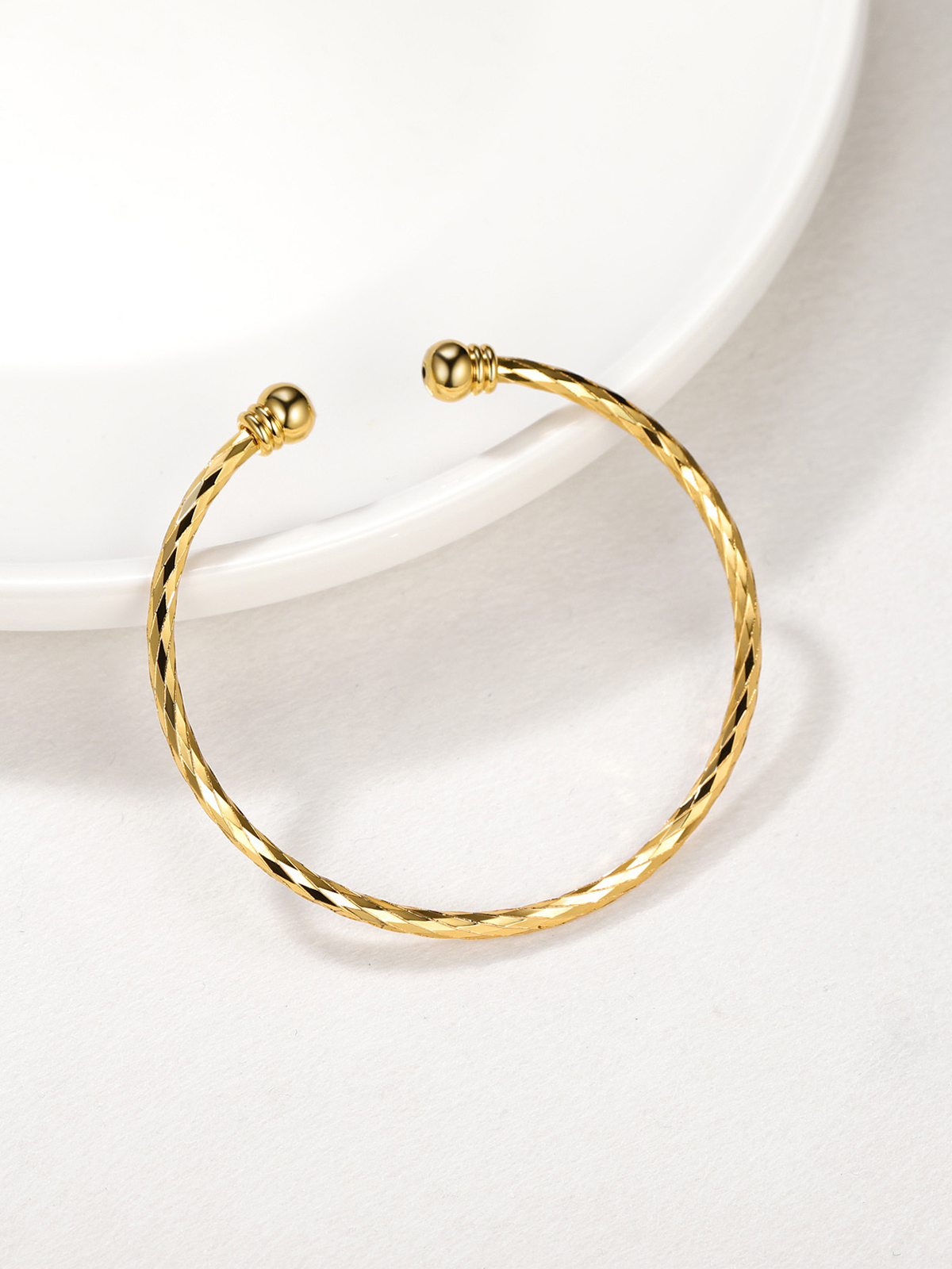Open Adjustable Bangle Cuff Bracelet