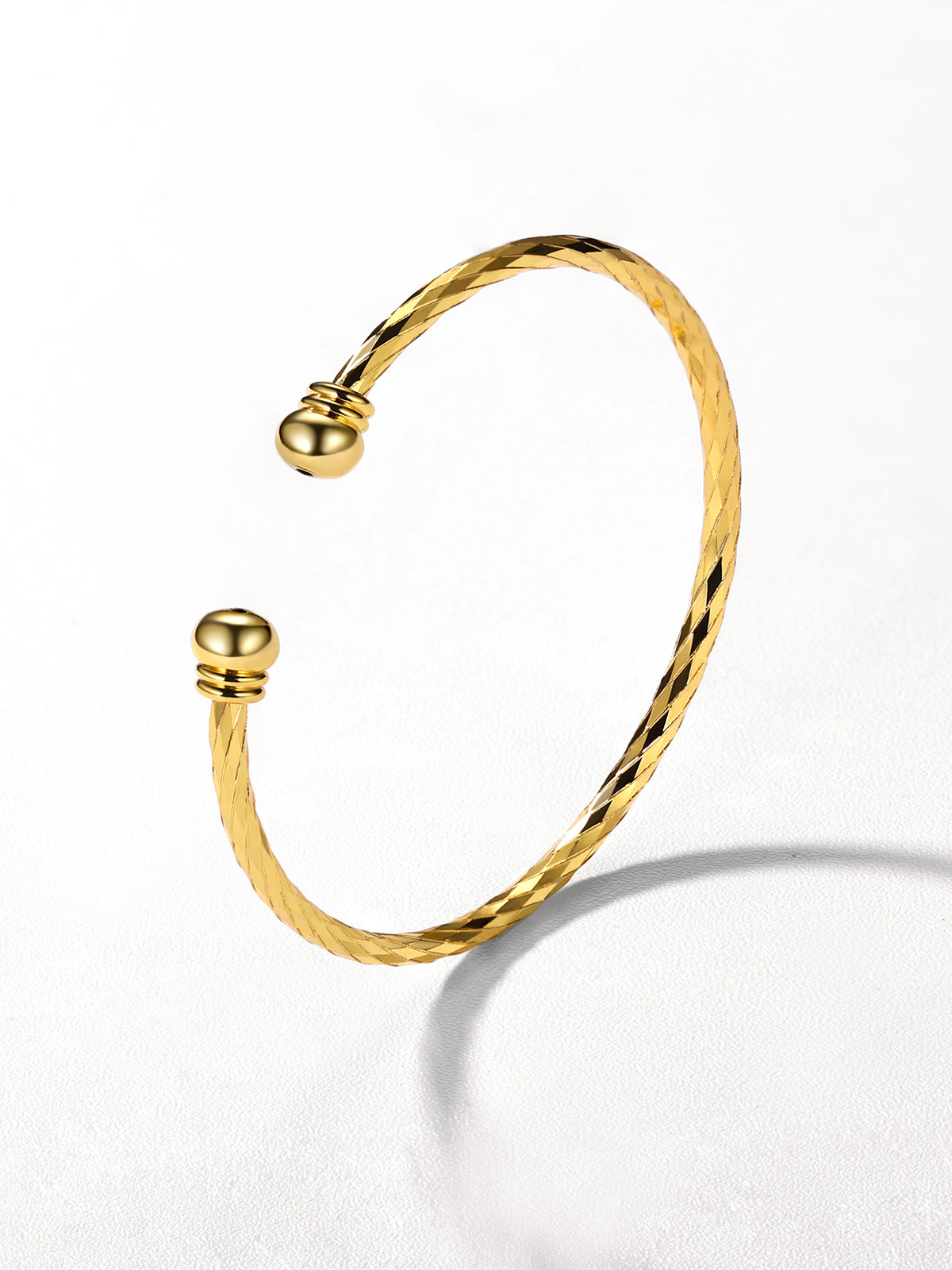 Open Adjustable Bangle Cuff Bracelet