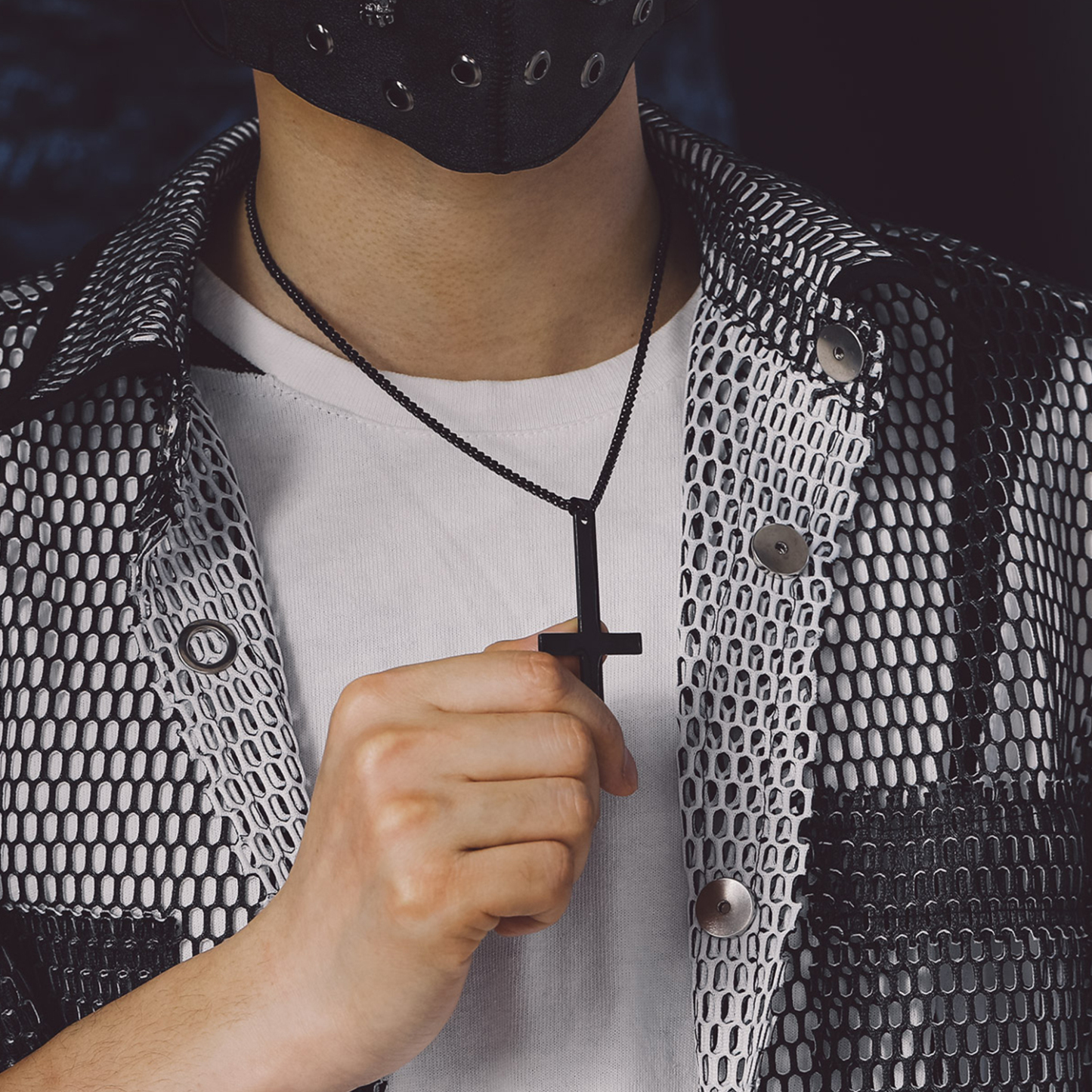 Inverted Cross Pendant Necklace for Men-03