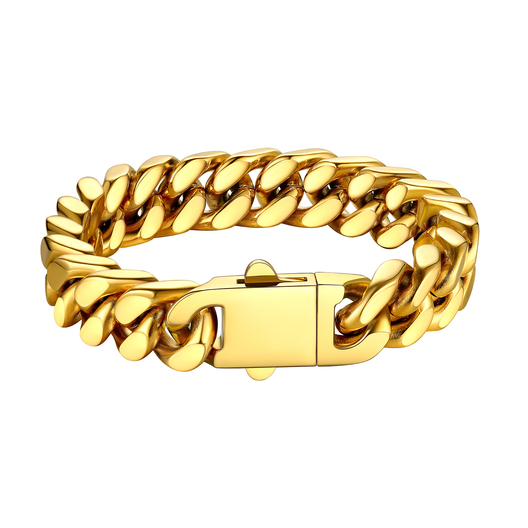 Miami Cuban Chain Bracelet in 18K Gold Plated - 12MM