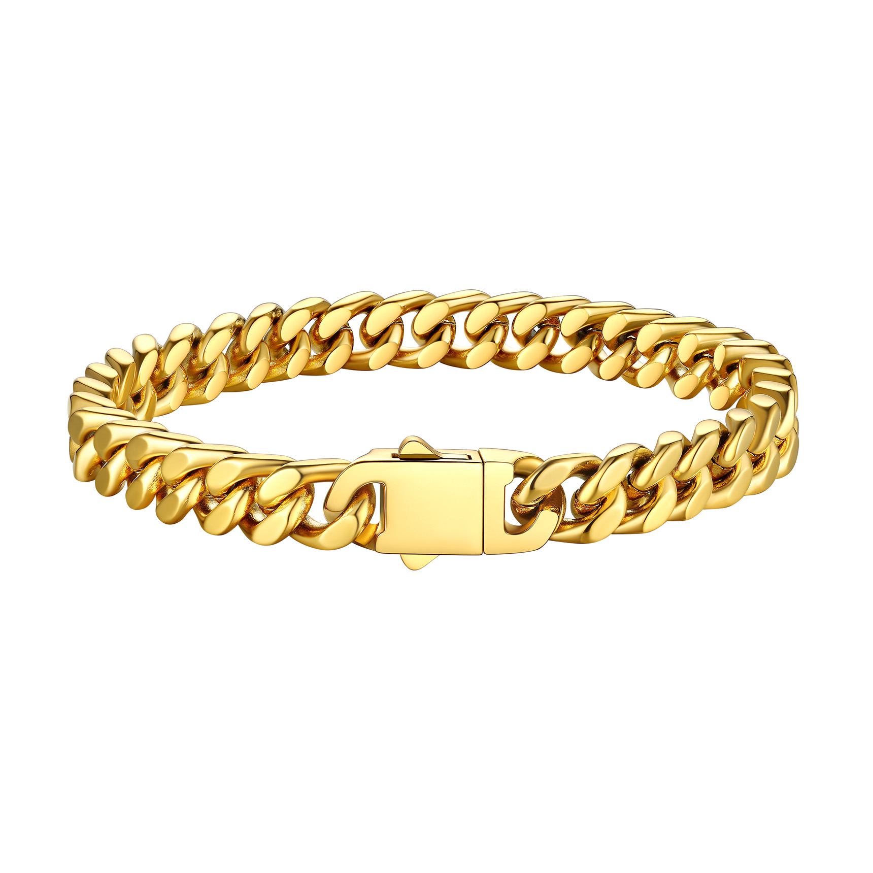 Miami Cuban Chain Bracelet in 18K Gold Plated - 7MM