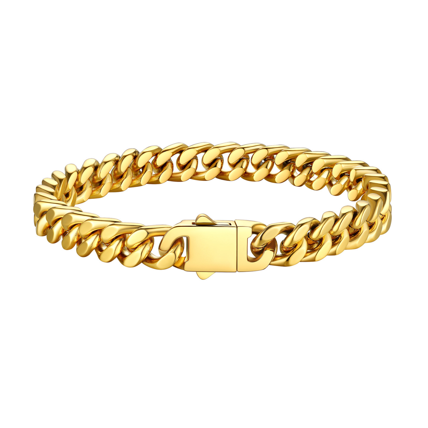 Miami Cuban Chain Bracelet in 18K Gold Plated - 7MM