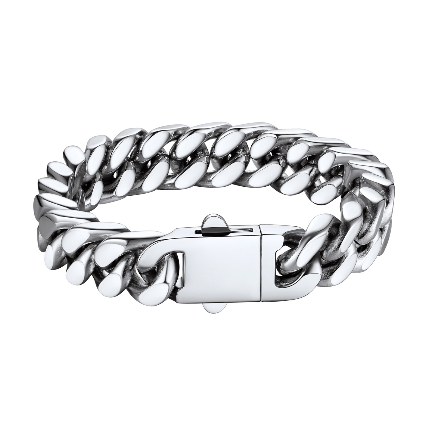 Miami Cuban Chain Bracelet in Stainless Steel - 12MM