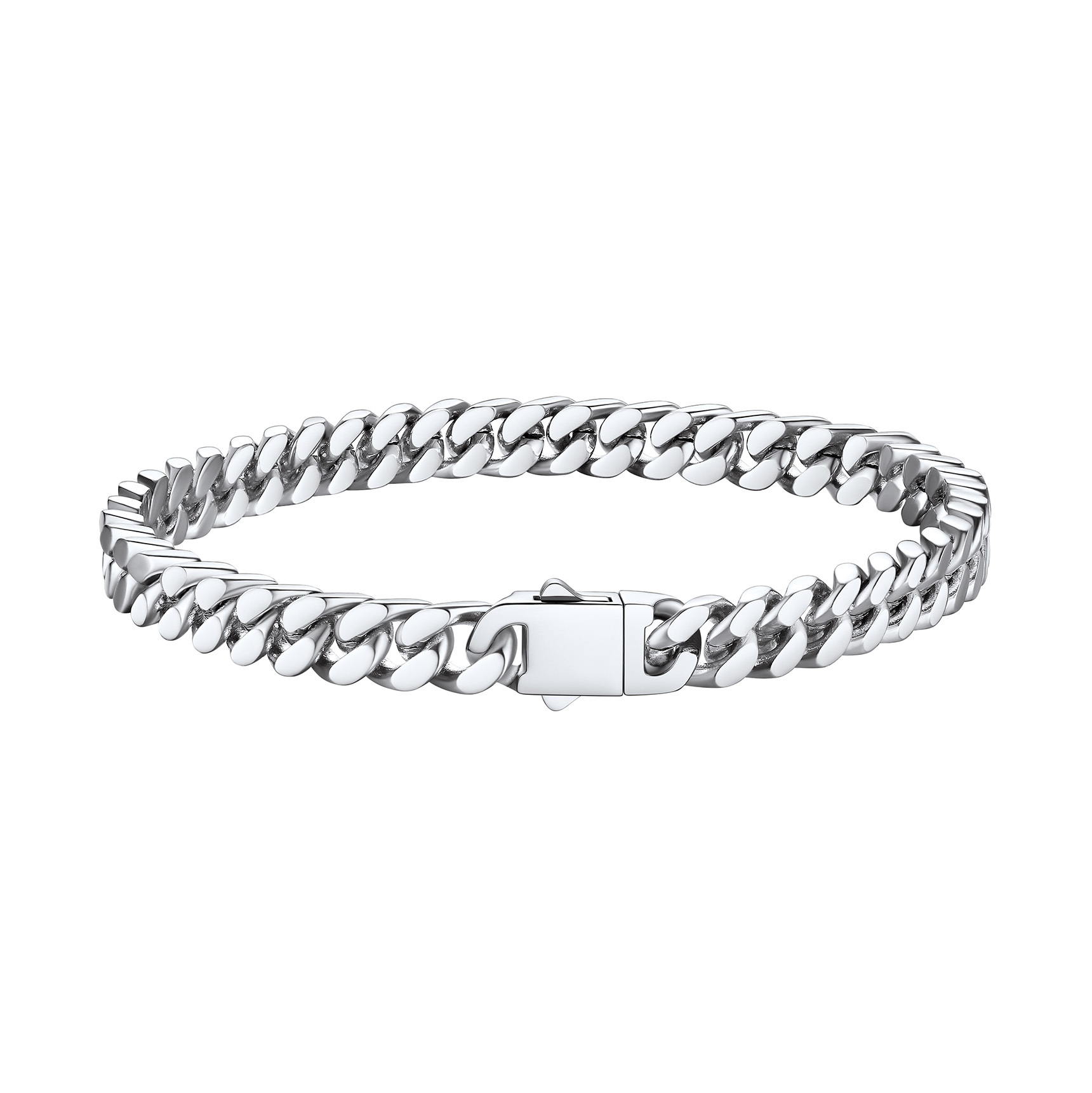 Miami Cuban Chain Bracelet in Stainless Steel - 5MM