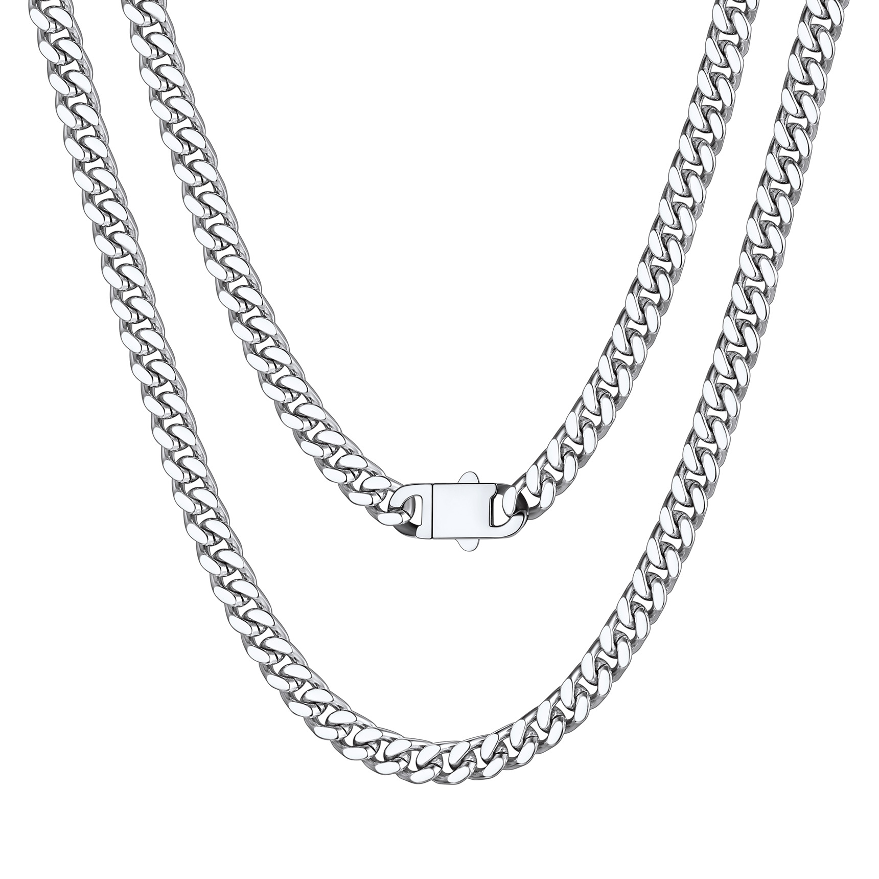 Miami Cuban Chain Necklace in Stainless Steel - 5MM