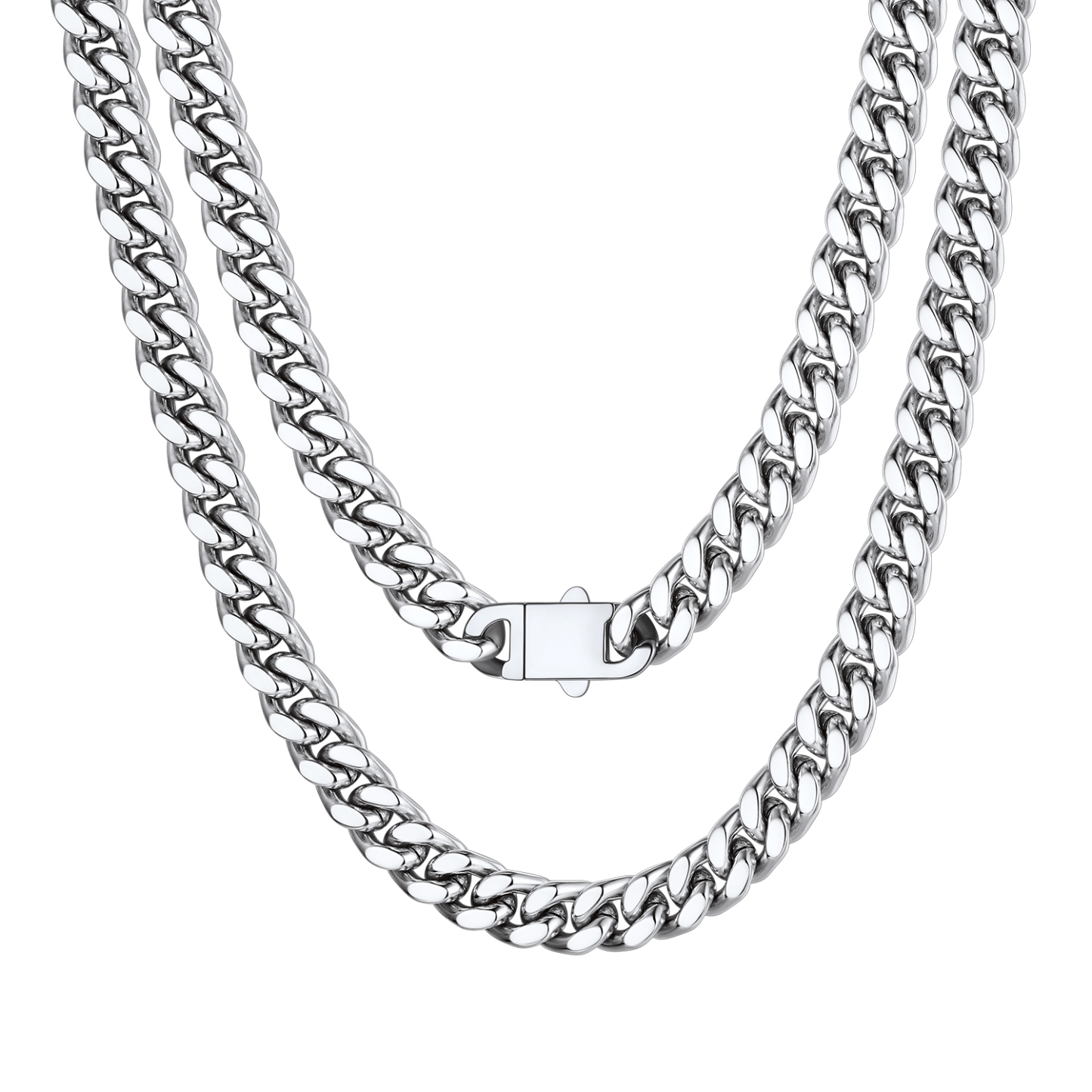 Miami Cuban Chain Necklace in Stainless Steel - 9MM