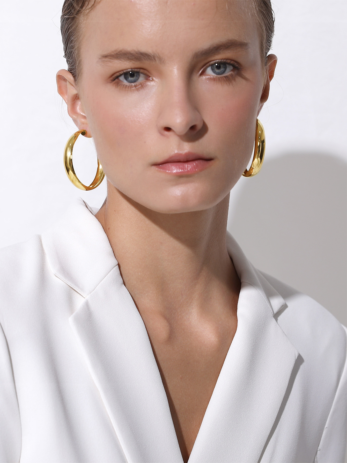 40mm Thick Chunky Hoop Hip Hop Earrings