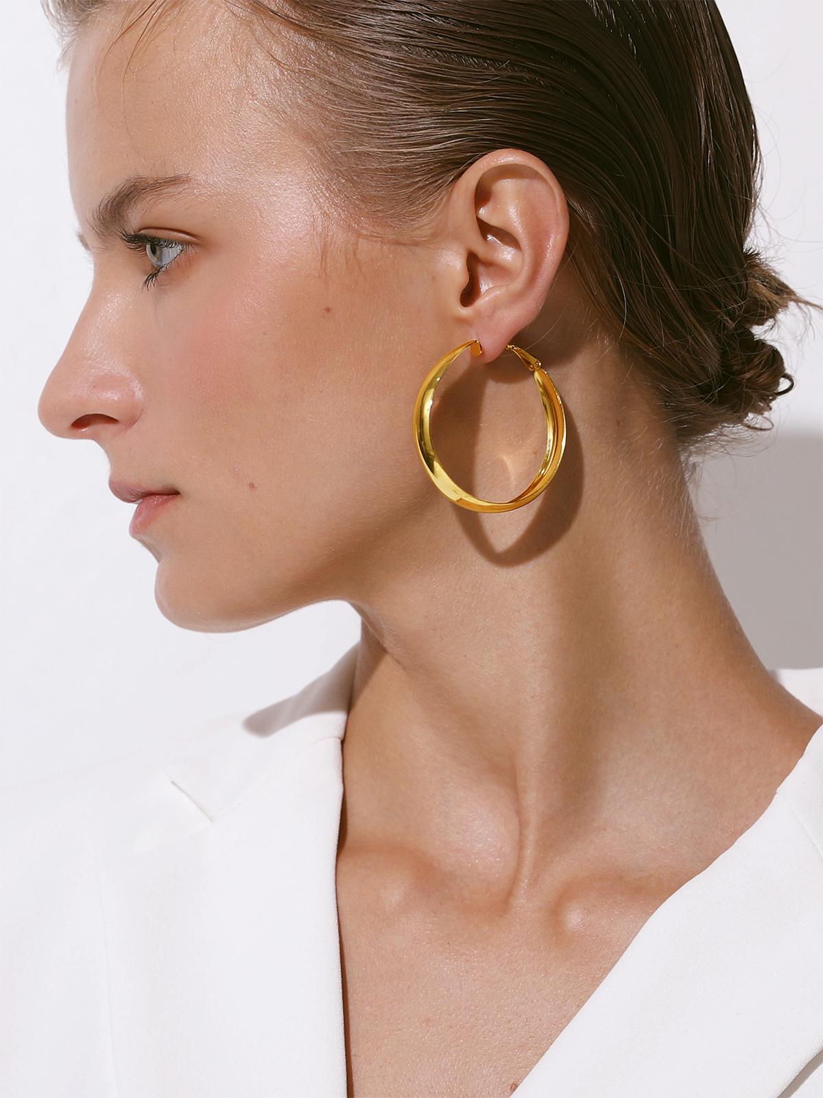 40mm Thick Chunky Hoop Hip Hop Earrings
